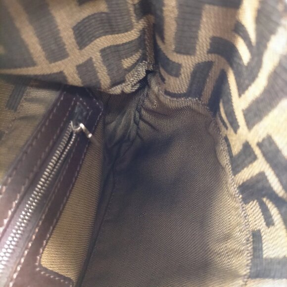 Fendi Hand Bag Brown Canvas 614-082325 - Picture 9 of 14